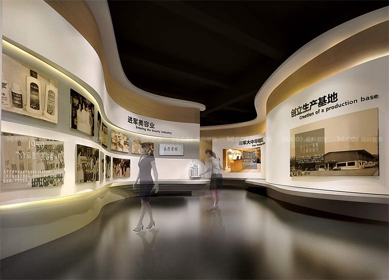如何在企業傳統靜態展館裝修中展示企業的歷史？